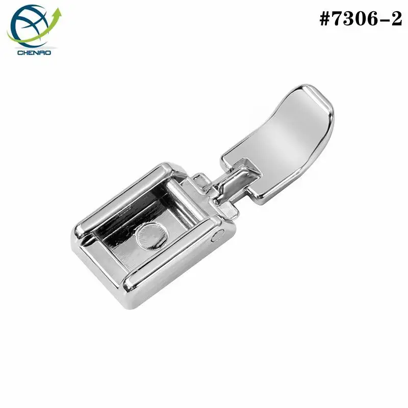 2Pcs/Set Low Shank Snap-On Zipper Sewing Machine Presser Foot for Singer Brother Babylock Janome Narrow Zipper Foot #7306-2