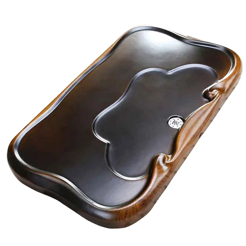 

Black sandalwood tea tray, solid wood, new, household, simple