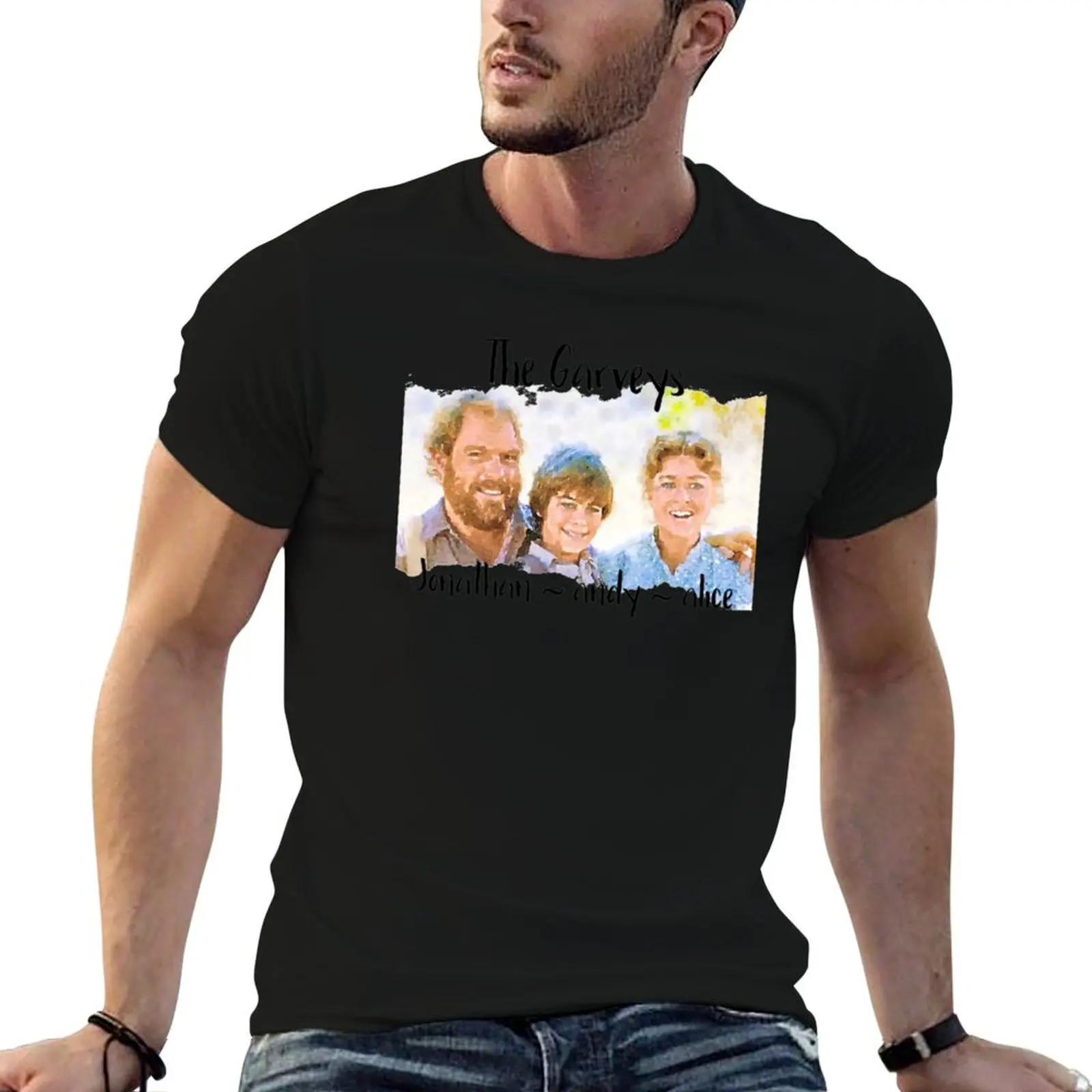 Garvey Family Little House on the Prairie T-Shirt plus size tops cotton graphic tees men graphic t shirts