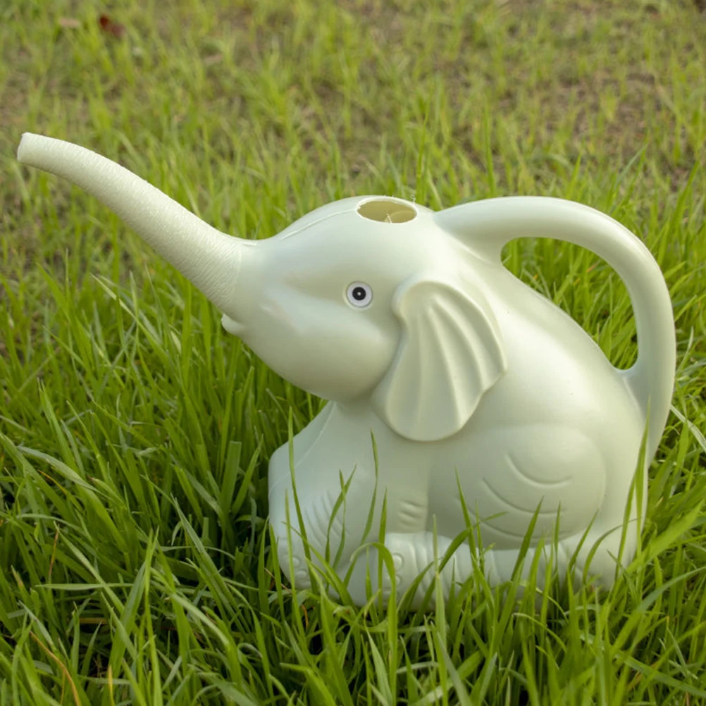 

2Pcs Watering Can Large Capacity Elephant Shaped Kettle for Indoor Plants Kids Garden Tools Safe PP Material Sprinkling