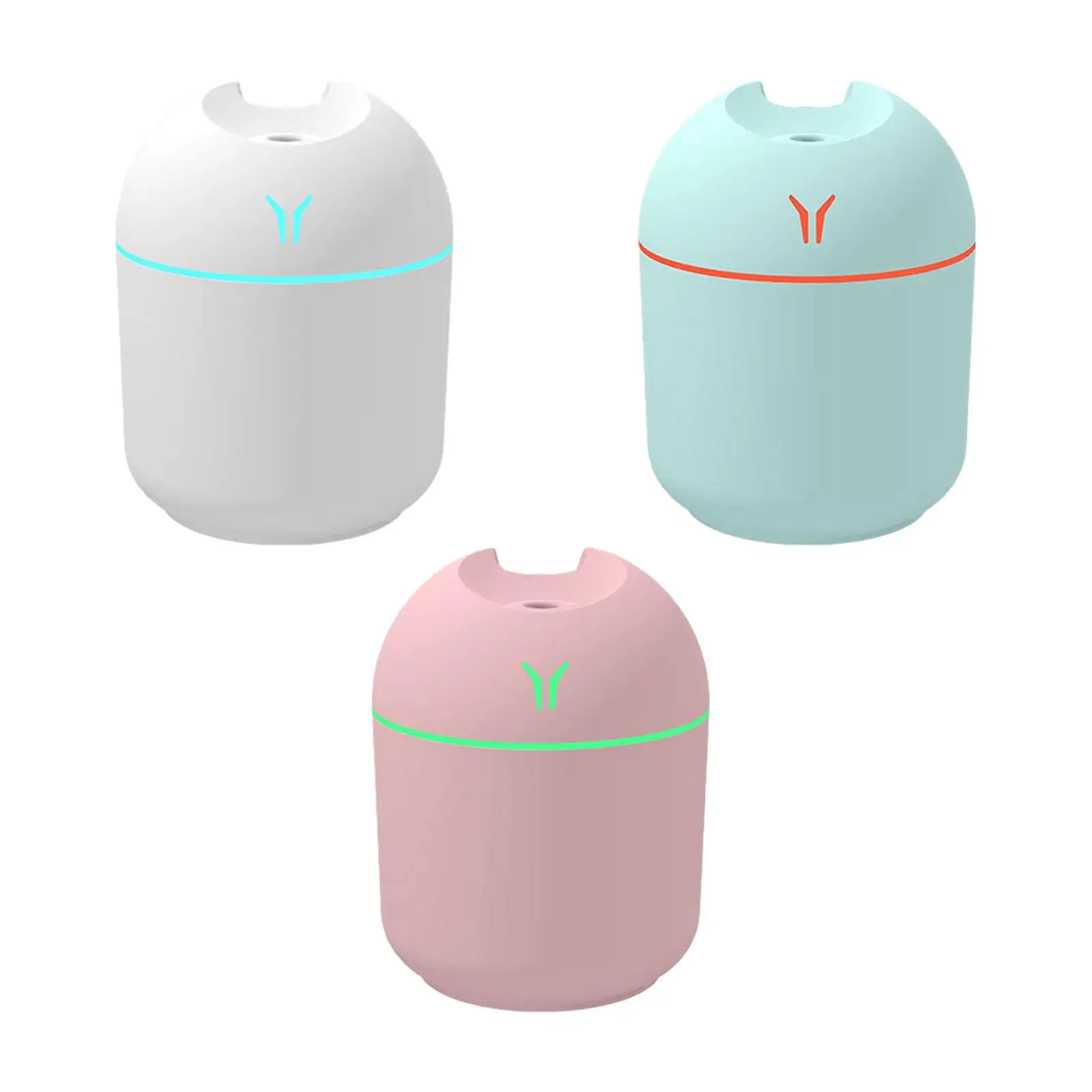 250ml Quiet USB Quiet with 7 Colors Light Desktop Humidifier Purifier Car Air Freshener for Gym Home Desktop Bedroom Living Room