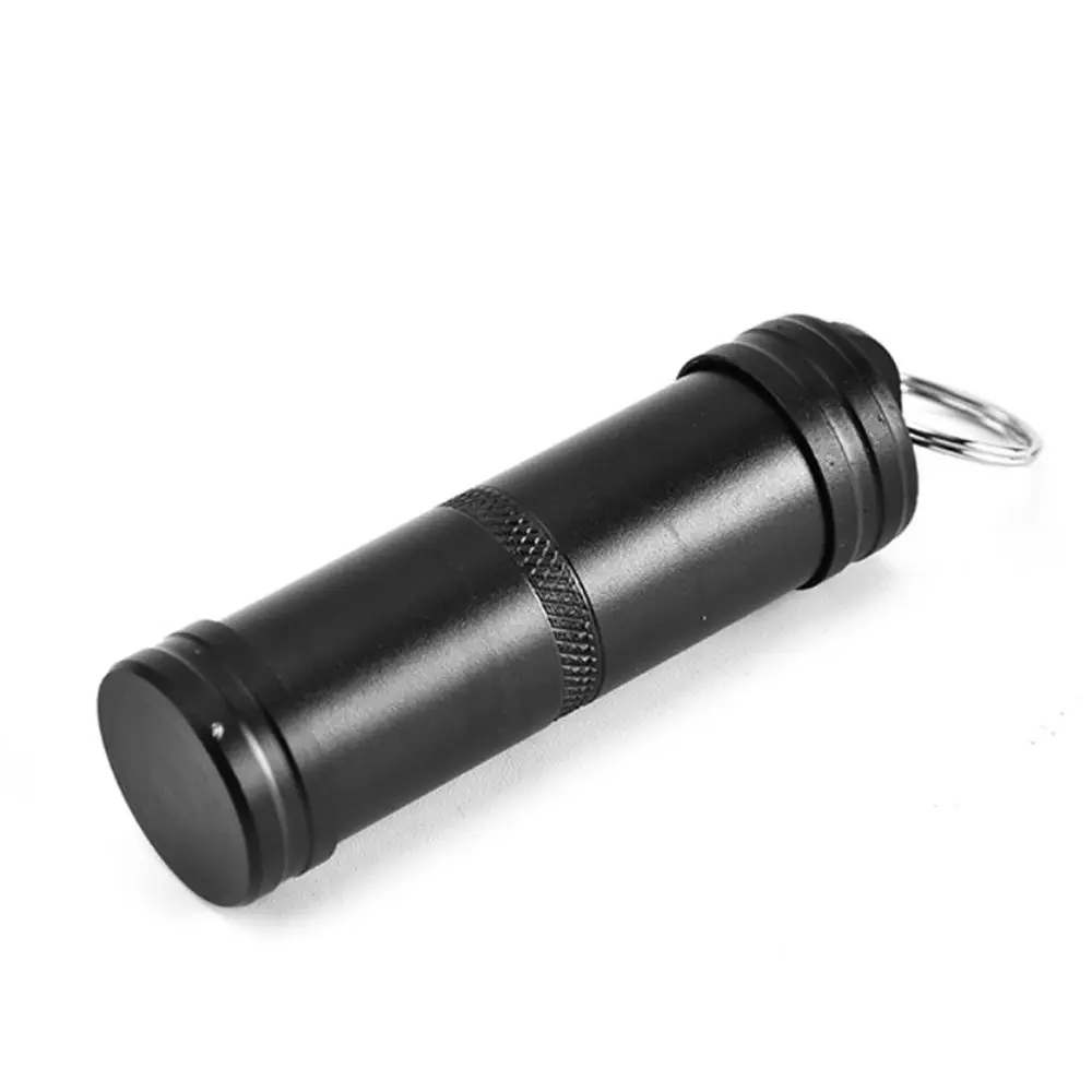 EDC Aluminum Earplugs Box Vitamin Healthy Care Outdoor Capsule Pill Case Keychain Emergency Pill Bottle Pill Storage Box - view 6