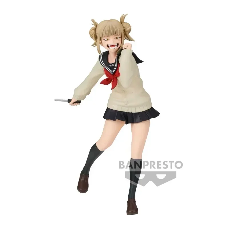 In Stock BANDAI Original Banpresto My Hero Academia The Evil Villains Toga Himiko PVC Action Figure Model Collection Doll Toys