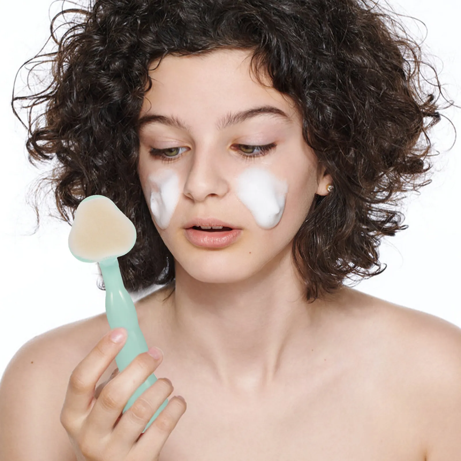 

Face Cleaning Brush for Travel Lightweight Facial Wash Scrubber Exfoliator Soft Bristles Comfortable Handle Daily Skincare