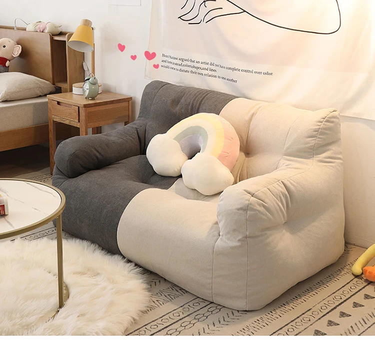 2 Person Bean Bag Sofas Relaxing Soft Lazy Puffs Sofa Living Room Comfortable Backrest Chair Portable Sleeping Sofas Furniture
