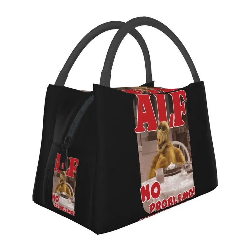 

Сумка для обеда Alf из мультфильма на заказ для мужчин и женщин, термохолодильник, изолированный ланч-бокс для офисных путешествий