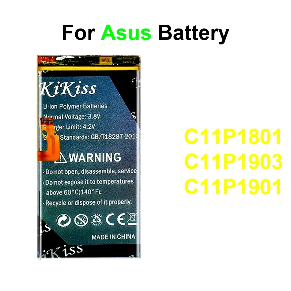 

Mobile Phone Battery Fast Charging C11P1903 C11P1801 C11P1901 4500-6600Mah For Asus Rog 1 2 3 Game ROG3