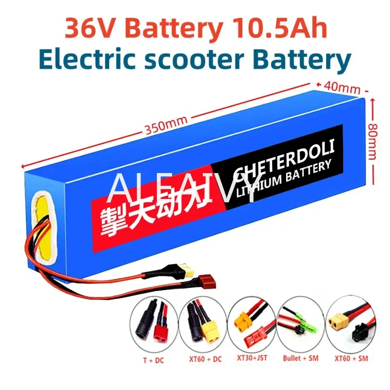 

Electric Scooter Battery Pack 36V 10.5Ah Lithium Batteries Packs 600 Watt 20A BMS for FIIDO Electric Bike 10.5Ah Battery For D4S