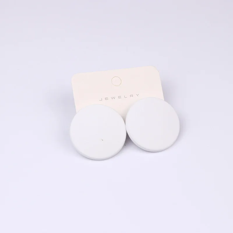 New 20 Color Fashion Acrylic Personality Candy Color Earrings for Women Big Round Colorful Stud Earrings Party Piercing Jewelry