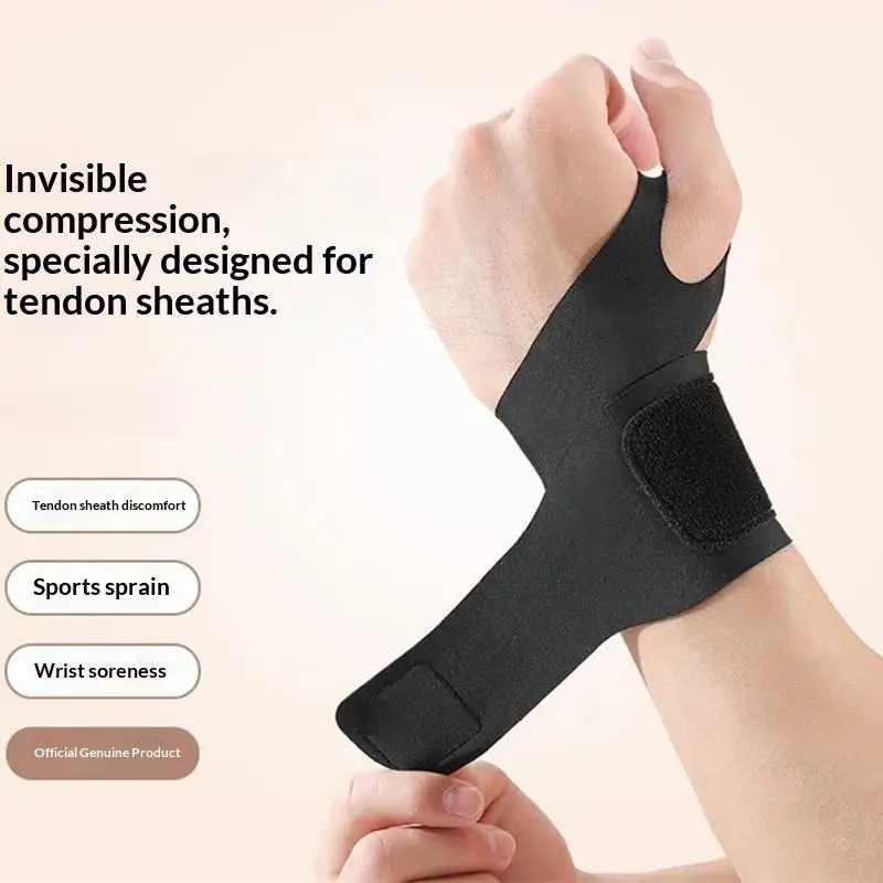 Elastic Wristband Wrist Sleeve Brace Compression: Thin Badminton Tennis Thumb Support Protector