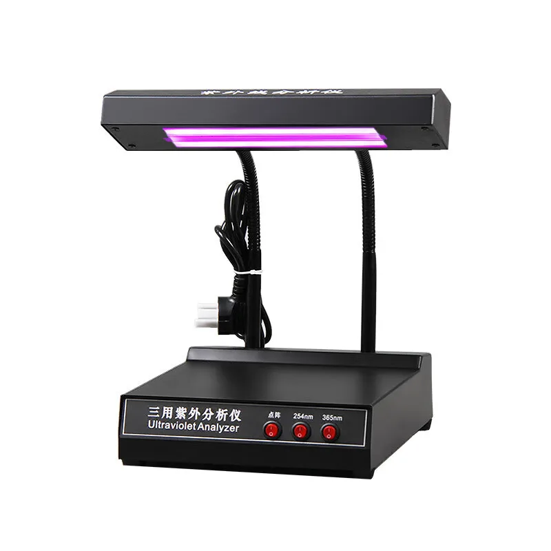 Three-Purpose Ultraviolet Analysis Meter Laboratory Lamp Dual Wavelength 254nm365 Desktop ZF1 Portable Concealed Box 8 ZF-5 Port