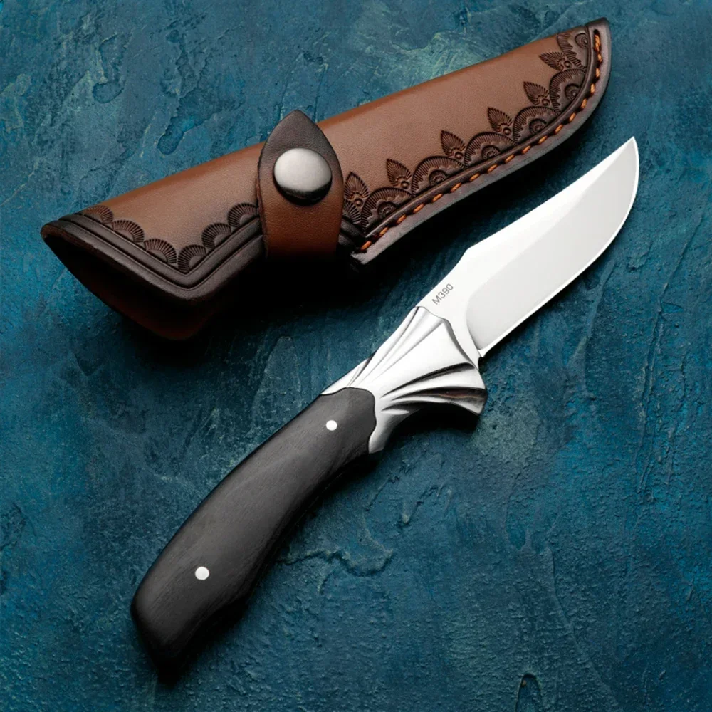 HUANGFU M390 powder steel outdoor knife, used for hunting, hiking, and adventure wilderness survival, the best gift for men