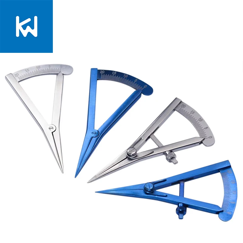 KEWO Stainless Steel Measuring Ruler Mini Tracing Compass for Jewelry Making Precision Compass and Divider