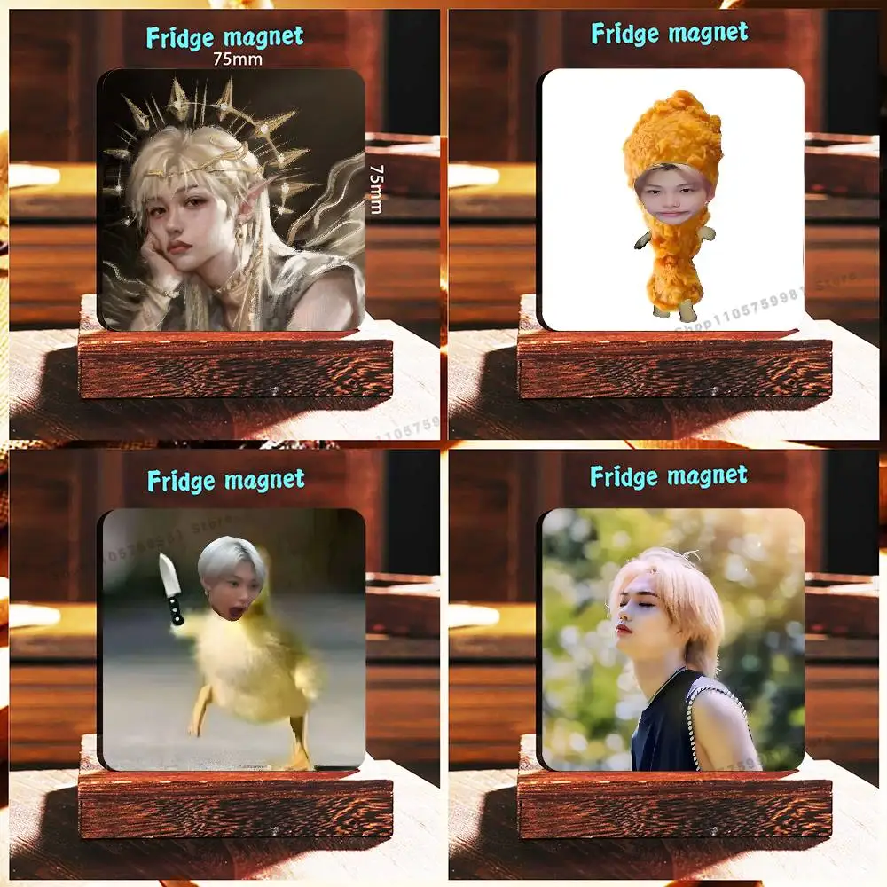 Cute Felix L-Lee Yong-bok New PVC Fridge Magnet for Cartoon Refrigerator Decor For Child Magnetic Toy