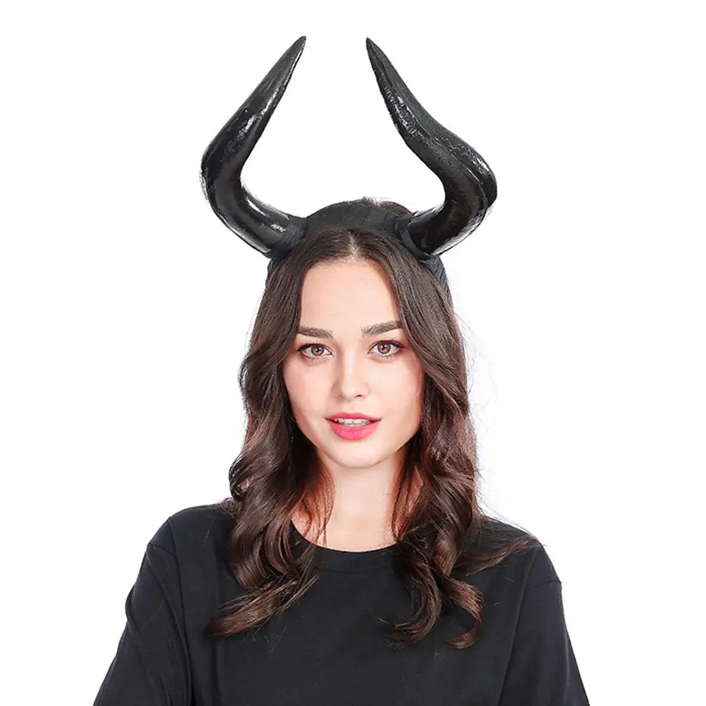 

Черная повязка на голову с рогами дьявола для Хэллоуина, косплея, костюмированных вечеринок, для взрослых и детей, забавный реквизит для фото, стильный готический аксессуар, праздничный.