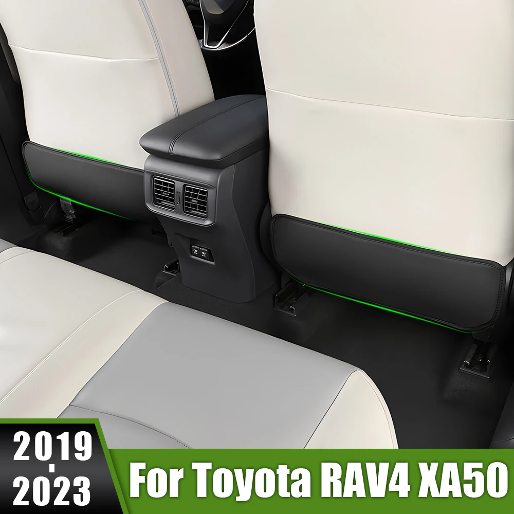 

For Toyota RAV4 XA50 2019 2020 2021 2022 2023 2024 RAV 4 Hybrid Car Seat Back Anti Kick Mat Anti-Dirty Child Protection Pads