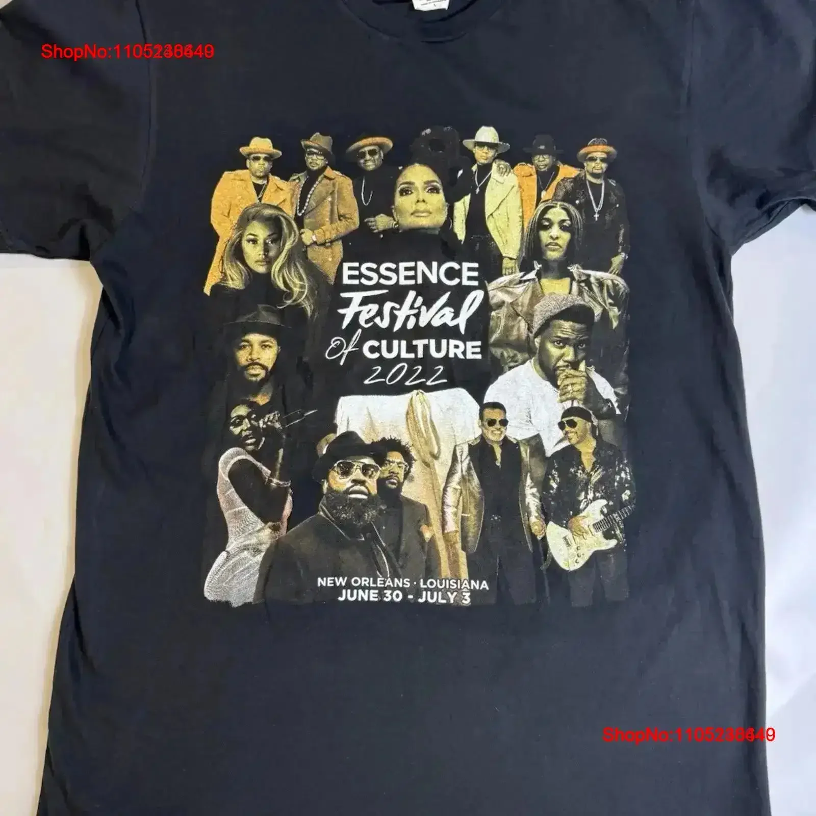 Essence Festival de Culture 2022 t-shirt Med Niki Minaj 704 vintage lavé mode étiré respirant légèrement homme graphique