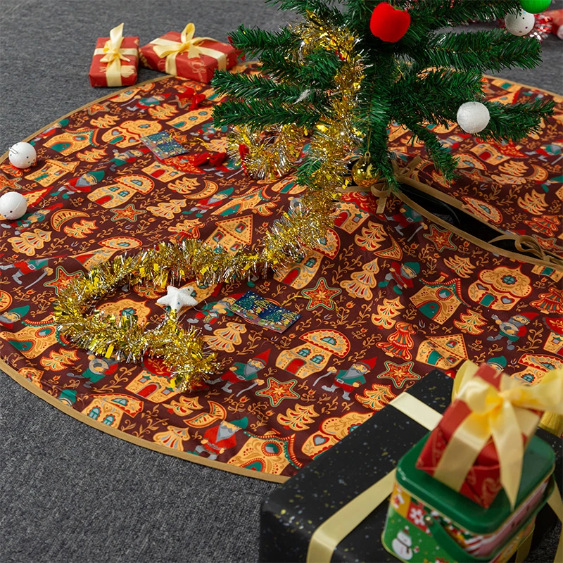 Christmas scene decoration, Christmas tree skirt decoration, 152cm apron, house decoration