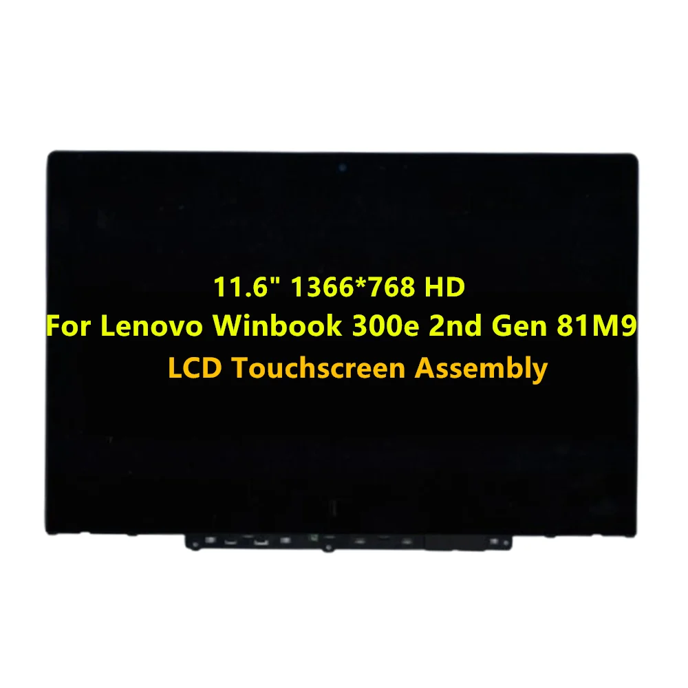 

5D10T45069 11.6" HD For Lenovo Winbook 300e 2nd Gen 81M9 LCD Touch Screen Display Digitizer Assembly