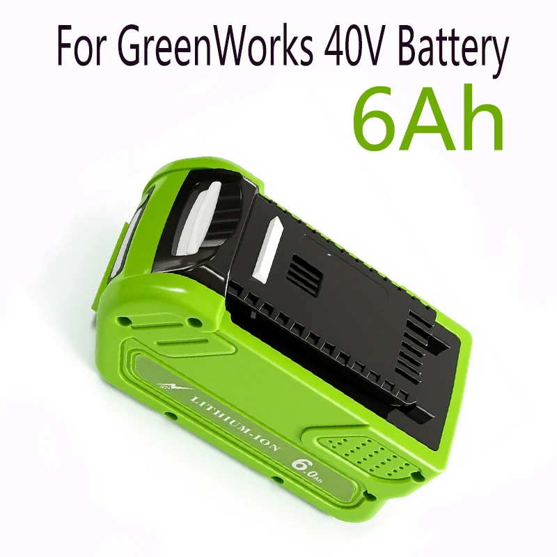 

Battery 6.0Ah 40V 18650 Rechargeable for GreenWorks 29462 29472 29282 for G-MAX GMAX Lawn Mower Power Tools Battery