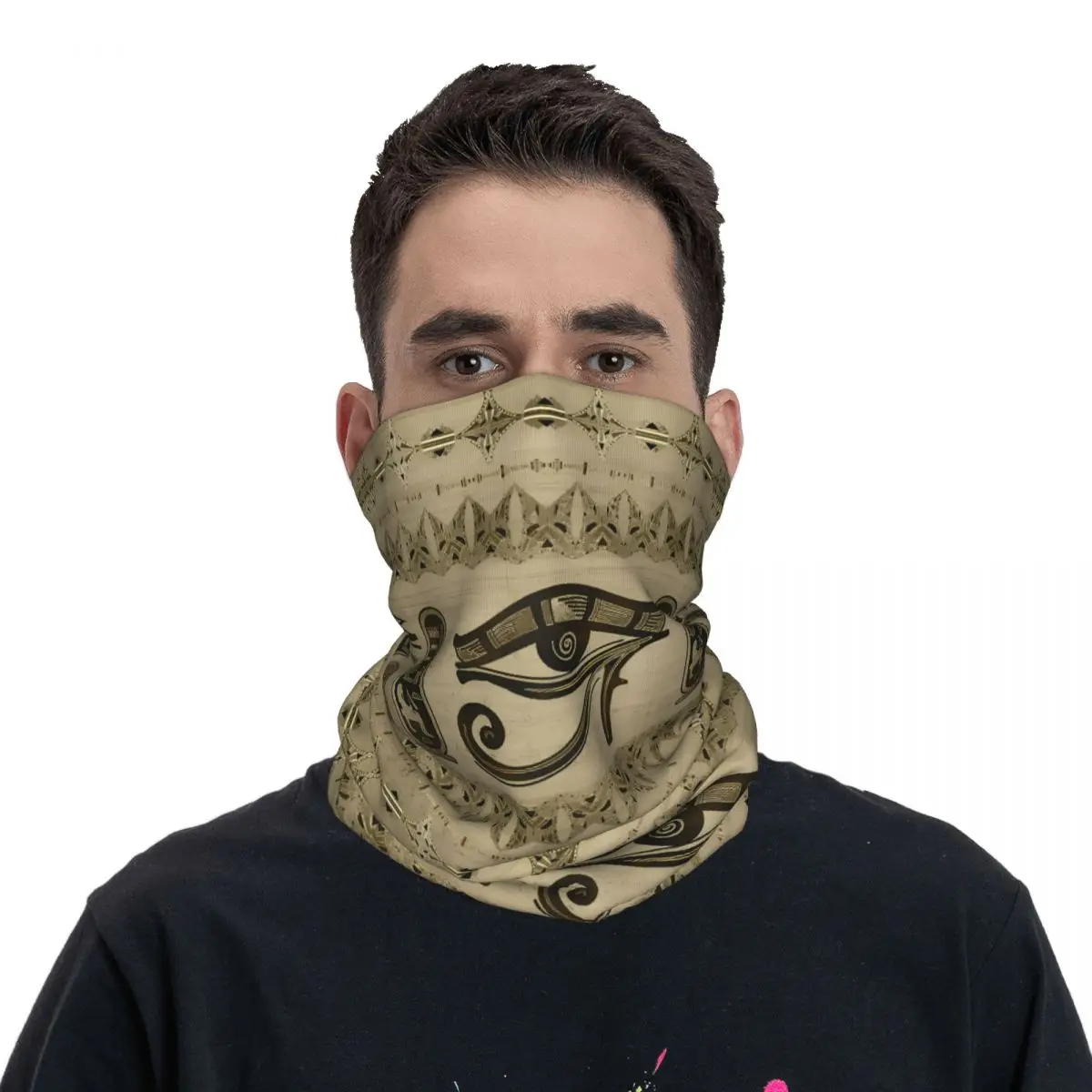 Ornement égyptien Eye of Horus pour hommes, bandeau de sauna, chauffe-cou, tube de ski et de course, écharpe d'infirmière médicale, bandana pour le visage