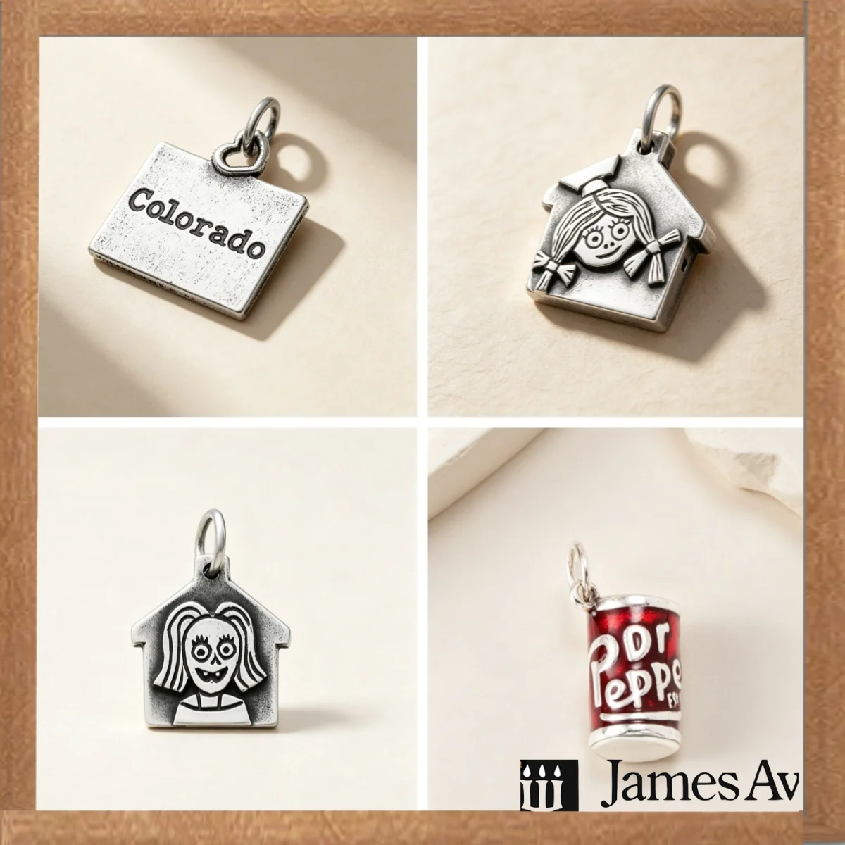 S925 Vintage Mixed style Charm Pendants Colorado Tag House Doll Soda Dangle Beads Fit Chain Bracelet Necklace