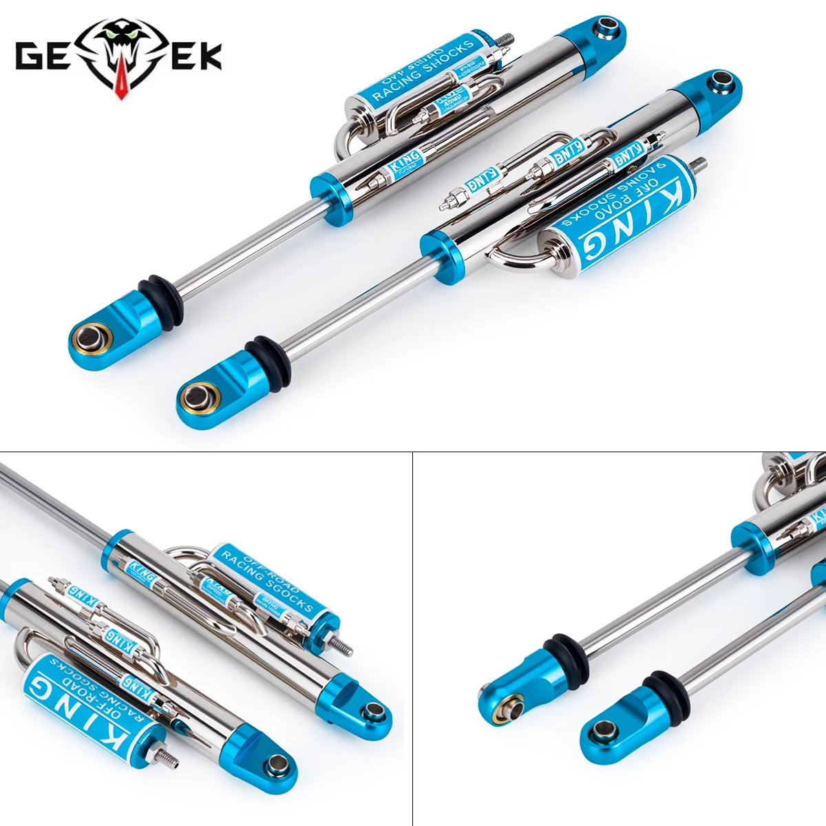 

2Pcs Metal Simulated Damper Shock Absorber 105/125mm Decorative for 1/10 RC Crawler UT4 TRX4 90046 RR10 Wraith Roll Cage DIY