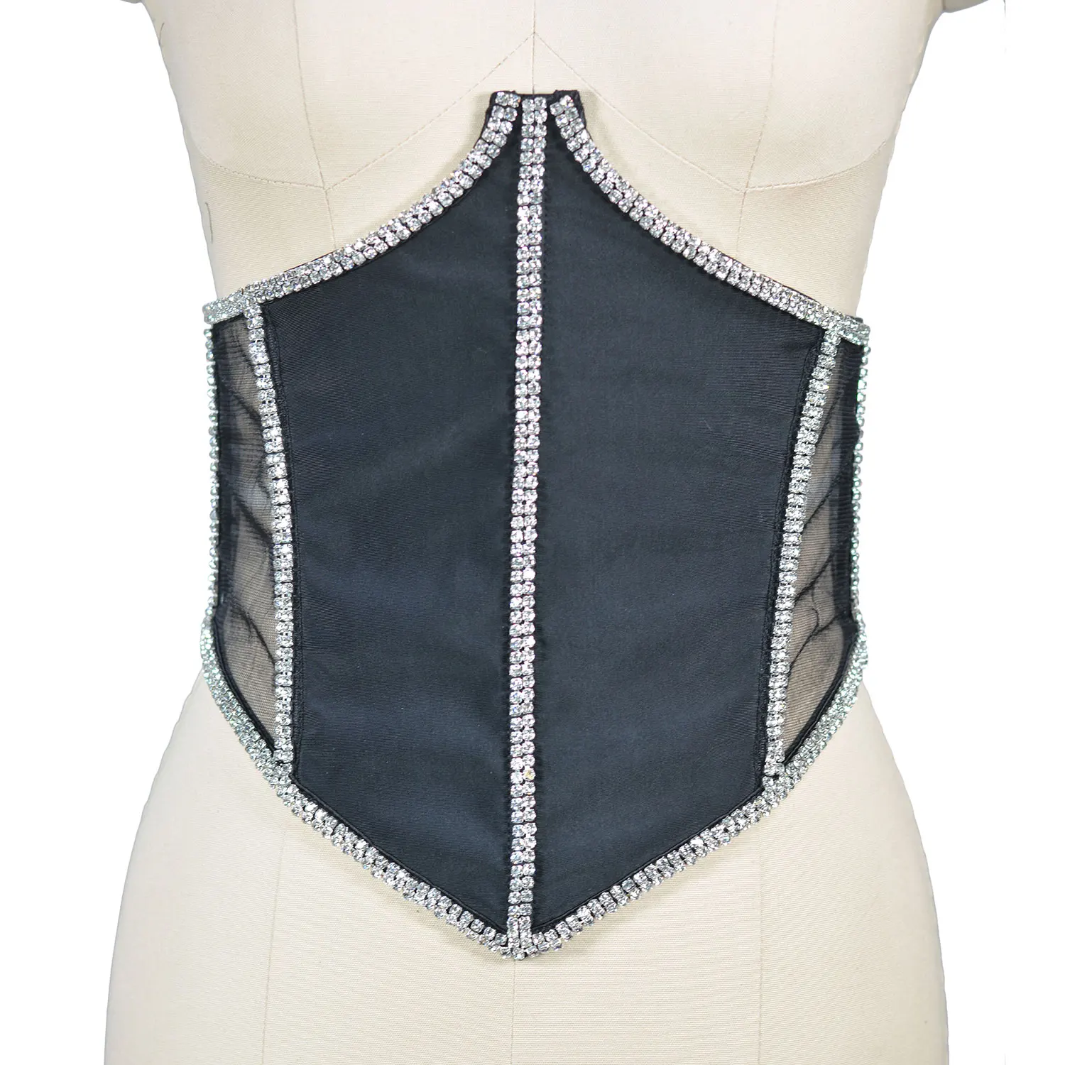 

Women Fashion Waist Trainer Corset Shaper Mesh Transperant Underbust Bustier Slimming Cincher Girdle Gothic Corset