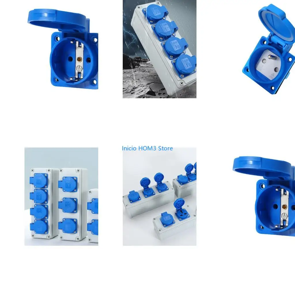 A5YD Industrial Wiring Connector Power Outlet Industry Safety Outlet Waterproof Dustproof Power Connector Socket Enduring