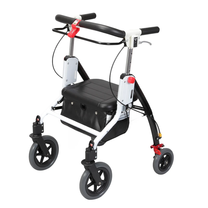 

Original imported elderly walking aid shopping cart foldable hand push walking aid learning cart