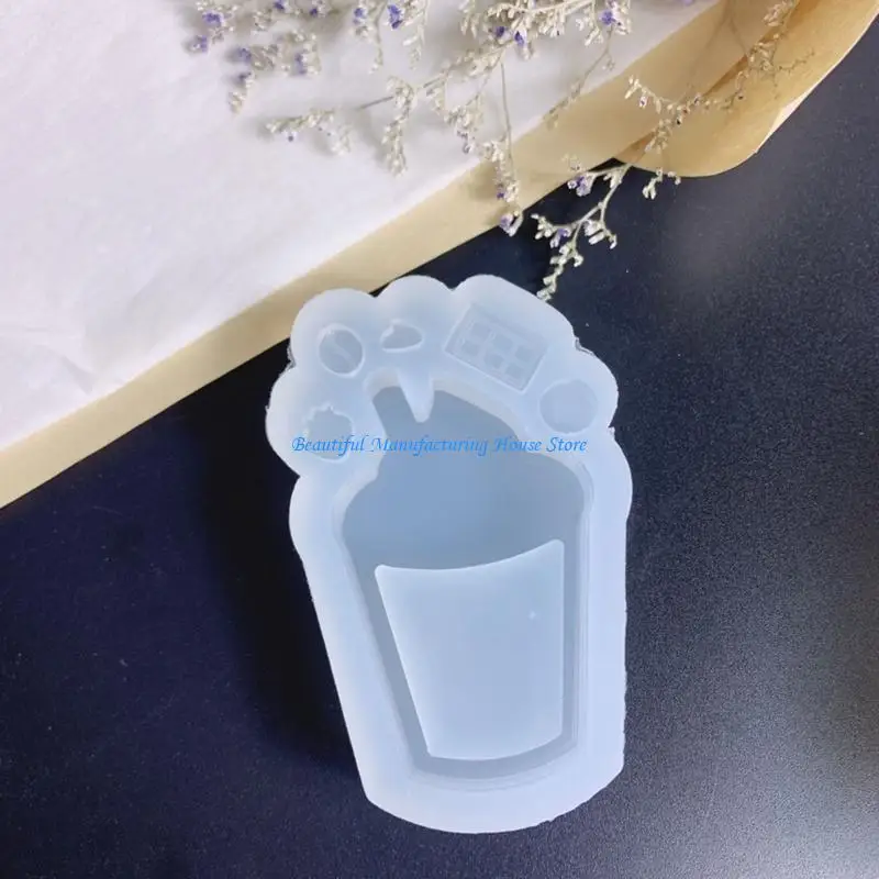 E56A Silicone Molds Drinking Glasses Silicone Molds For Resin Jewelry Making Keychain Silicone Molds For Resin