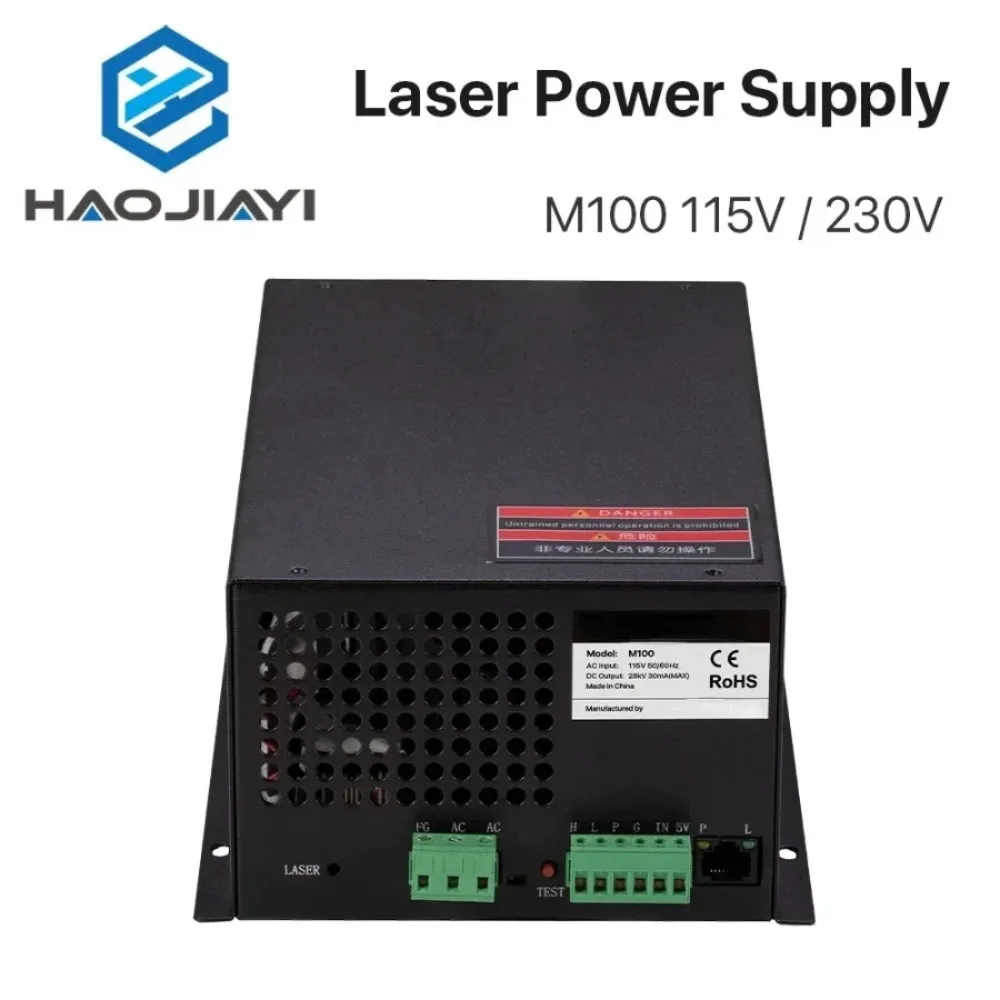 80-100W M100W CO2 Laser Power Supply for CO2 Laser Engraving Cutting Equipment