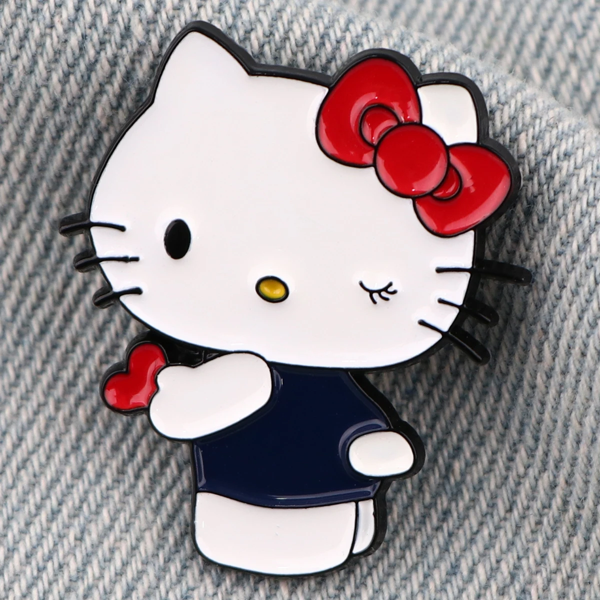 Broche de gato Kawaii de dibujos animados para mujer y niña, alfileres de solapa para mochila, insignias de esmalte, accesorios de joyería de moda