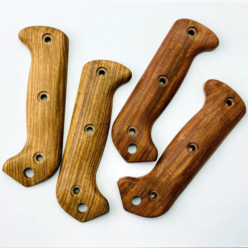 

1 Pair With Screws Kit Natural Solid Wood Grip Handle Scales FOR Kabar BK2 BK9 Knives DIY Make Accessories Parts Patches