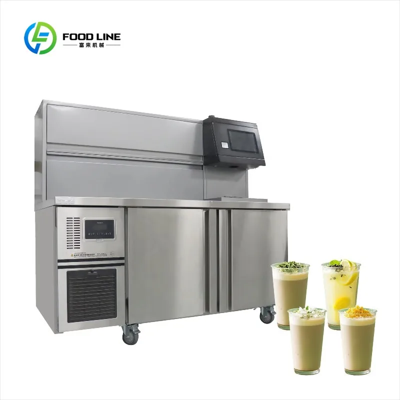 Customized High Quality Multi-Beverage Options Coffee Tea Machine Bubble Tea Counter Bobo Milk Tea Equipment for Dessert Shop