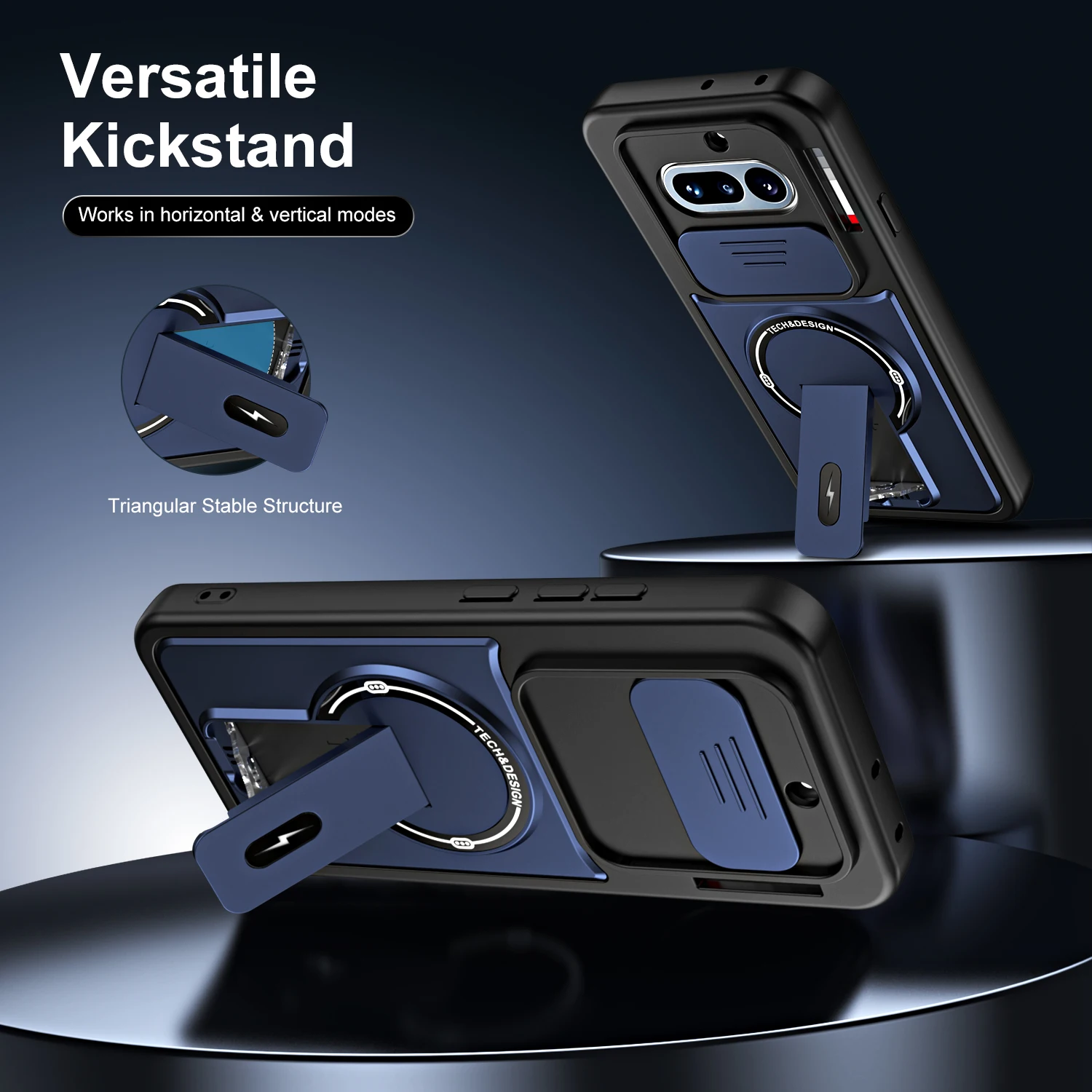 Auto-Magnethalterung für Magsafe-Hülle für Nothing Phone 4A Pro Armor, stoßfeste Linsenschutz-Telefonabdeckung – Detail 3