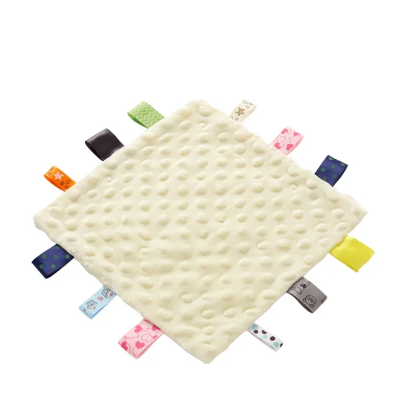 Soft Soother Teether Baby AppeaseTowel Infants Comfort Sleeping Nursing Cuddling Square Sensory Security Blanket Toys Drop Ship