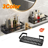 Bathroom Shelves Bathroom Accessories Organizers Wall-mounted Storage Brackets Metal Shelves Without Punching Holes Shelves