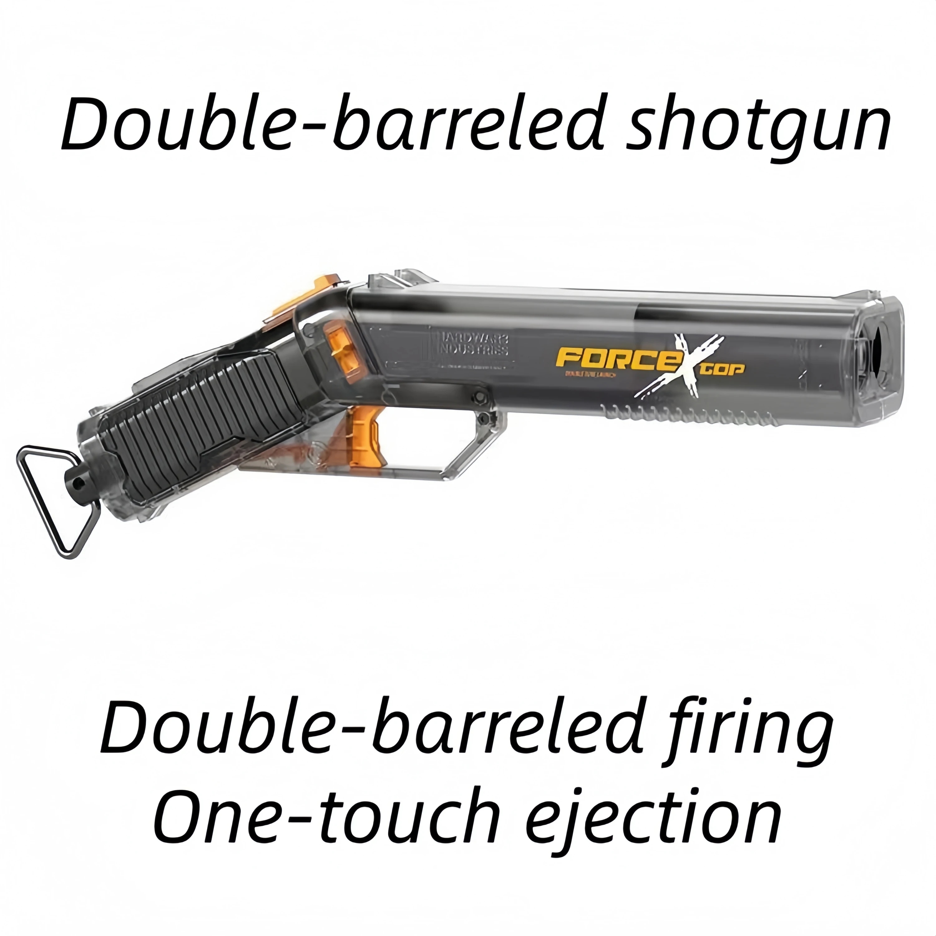 Nuevo regalo de chico caliente Navidad interacción entre padres e hijos esponja juguete elástico suave pistola plegable Lehui doble tubo Eva chico pistola de juguete