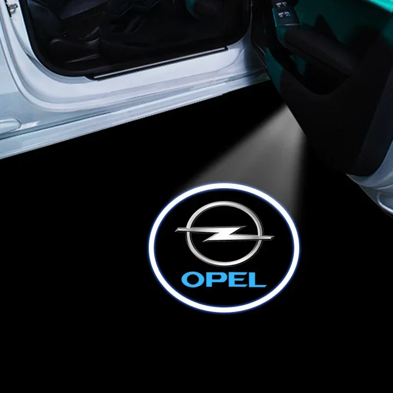 1/2 قطعة LED باب السيارة ترحيب ضوء شعار السيارة أضواء جهاز عرض لأوبل أسترا j إنسيجنيا أسترا g كورسا زافيرا b موكا فيفارو ميريفا