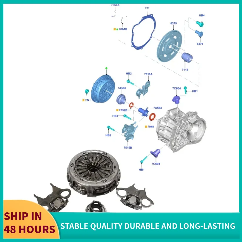 

For Ford Focus 2011-2018 Fiesta EcoSport CA6Z7A508E 6DCT250 DPS6 Transmission Dual Clutch Kit Shift Fork 602000800 514002110