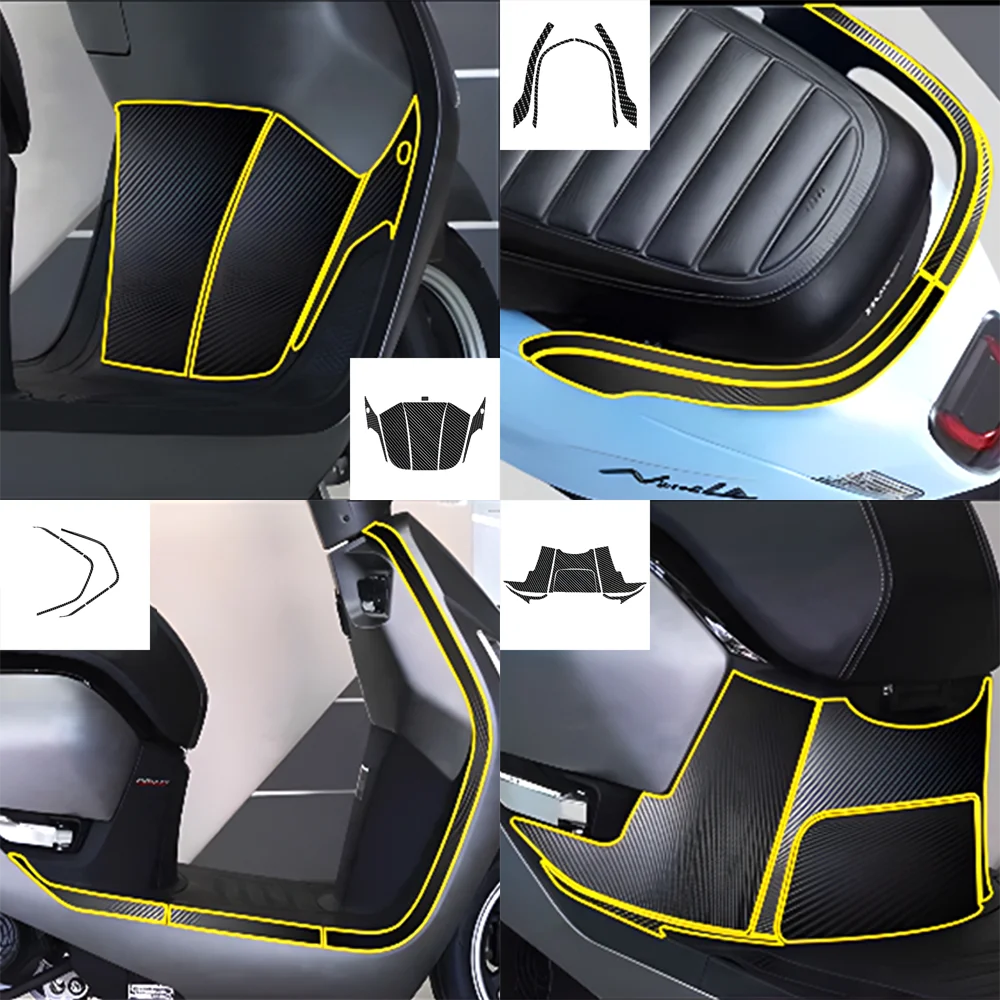 

For NS125 Carbon Fiber Protective Motorcycle Stickers with Waterproof and Wear-resistant Properties Decal Accessories