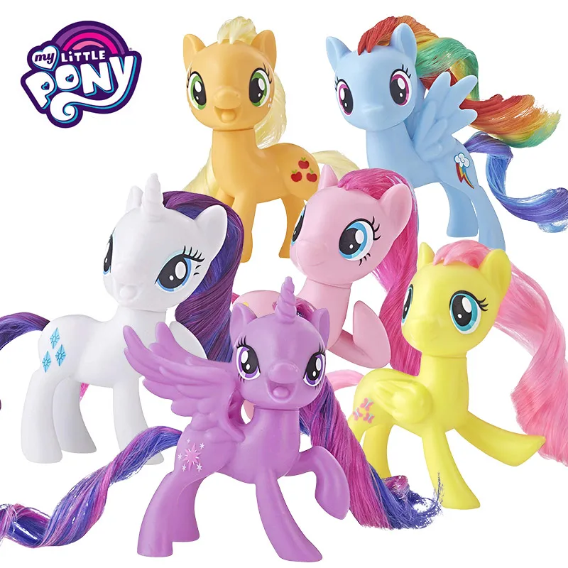 Hasbro My Little Pony Cutie Logo POP Rainbow Basic  Twilight Sparkle Rarity Girl Toy Cute Kawaii Christmas Birthday Gifts