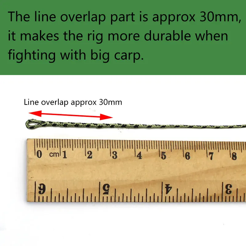 2pcs Carp Fishing Accessories Ready Leadcore Loop QC Swivel Multi Clip 12 Strand Braid Hooklink Carp Rig Chod Helicopter Rig