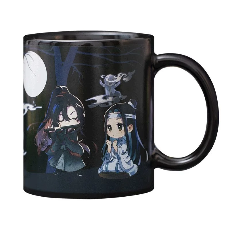 Mo Dao Zu Shi Wei Wuxian Lan Wangji kubek dla par MDZS zmiana koloru kubek kamień na szczęście Wei Wuxian Lan Wangji kubek prezent dla par