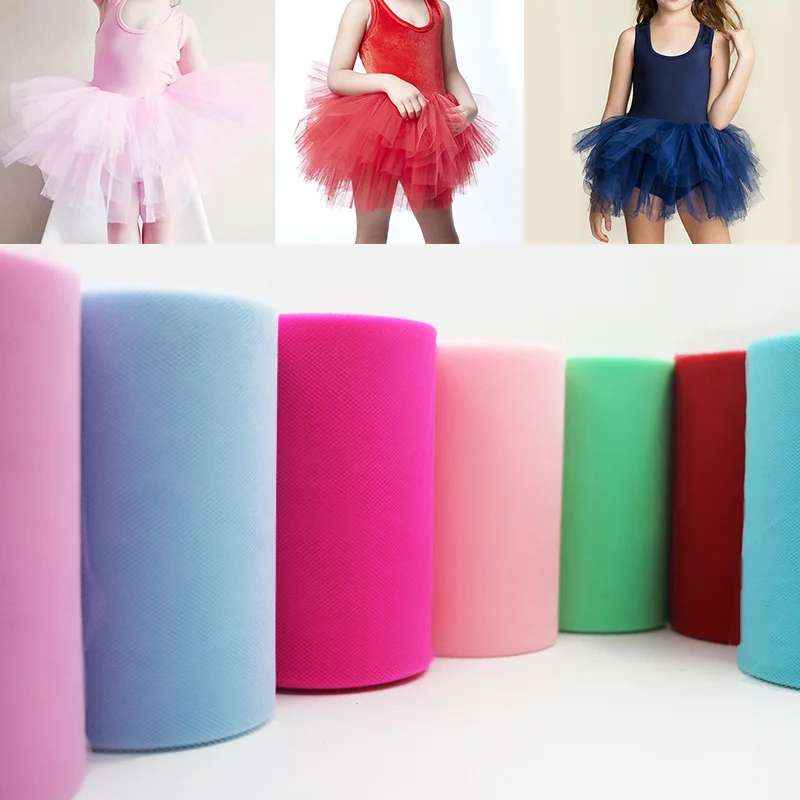 Tulle Roll Spool Fabric for Decorations Tutu Weddings Costumes Skirts Parties Gift Bow Baby Shower 6\