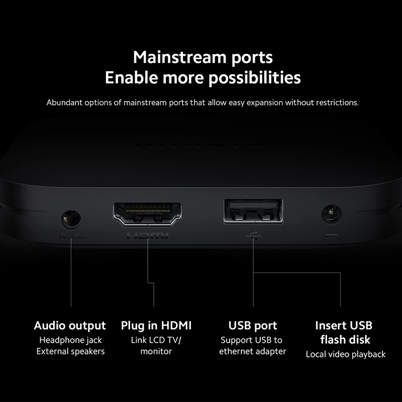 Xiaomi-Smart Mi Box S Media First, 2nd Isabel, 4K Ultra HD, Google TV, Dolby Vision, HDR10 +, Google Assistant, Version globale