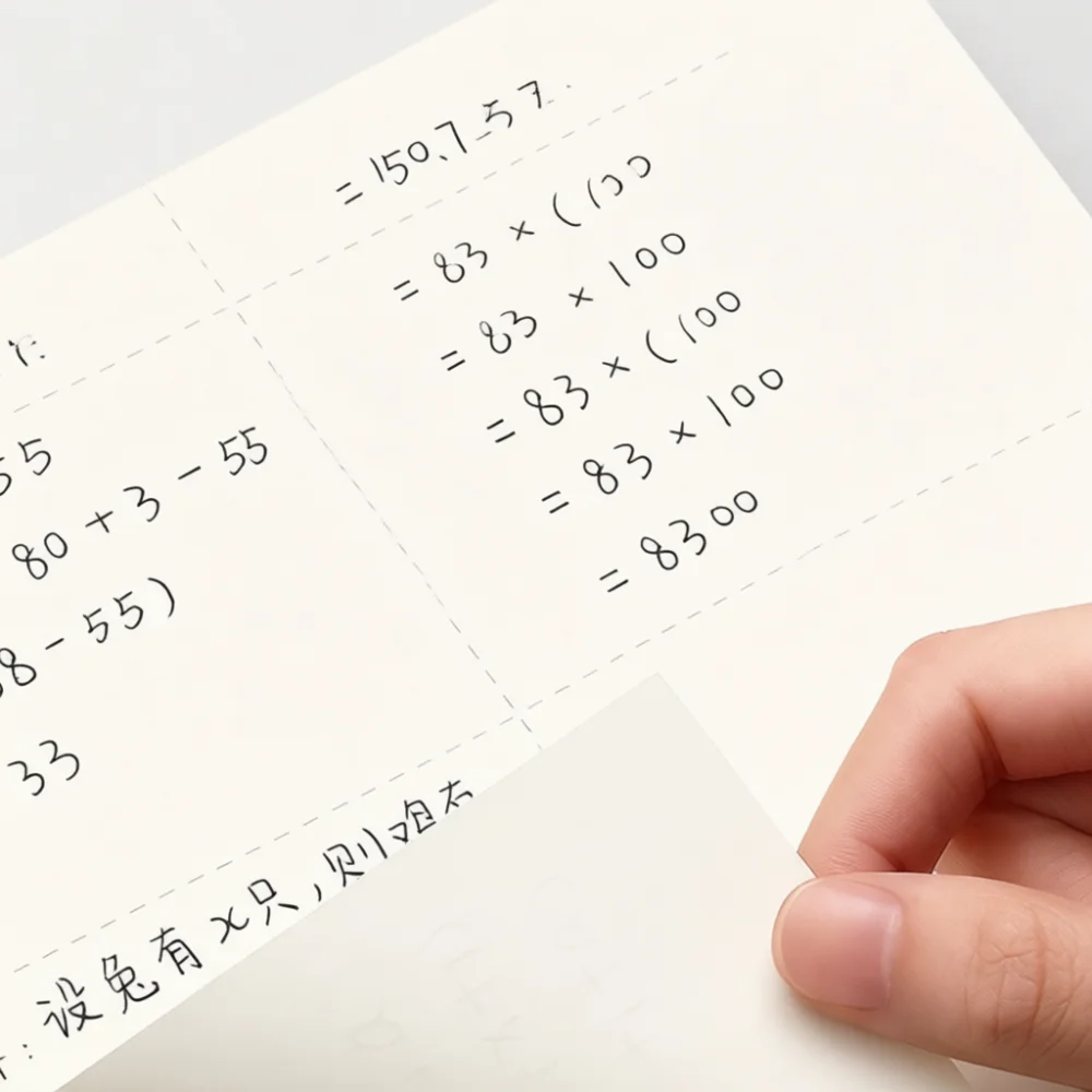 Academic Math Draft Notepad Partitioned Logic Paper Student Stationery School Exercises Practice Writing Learning Supply