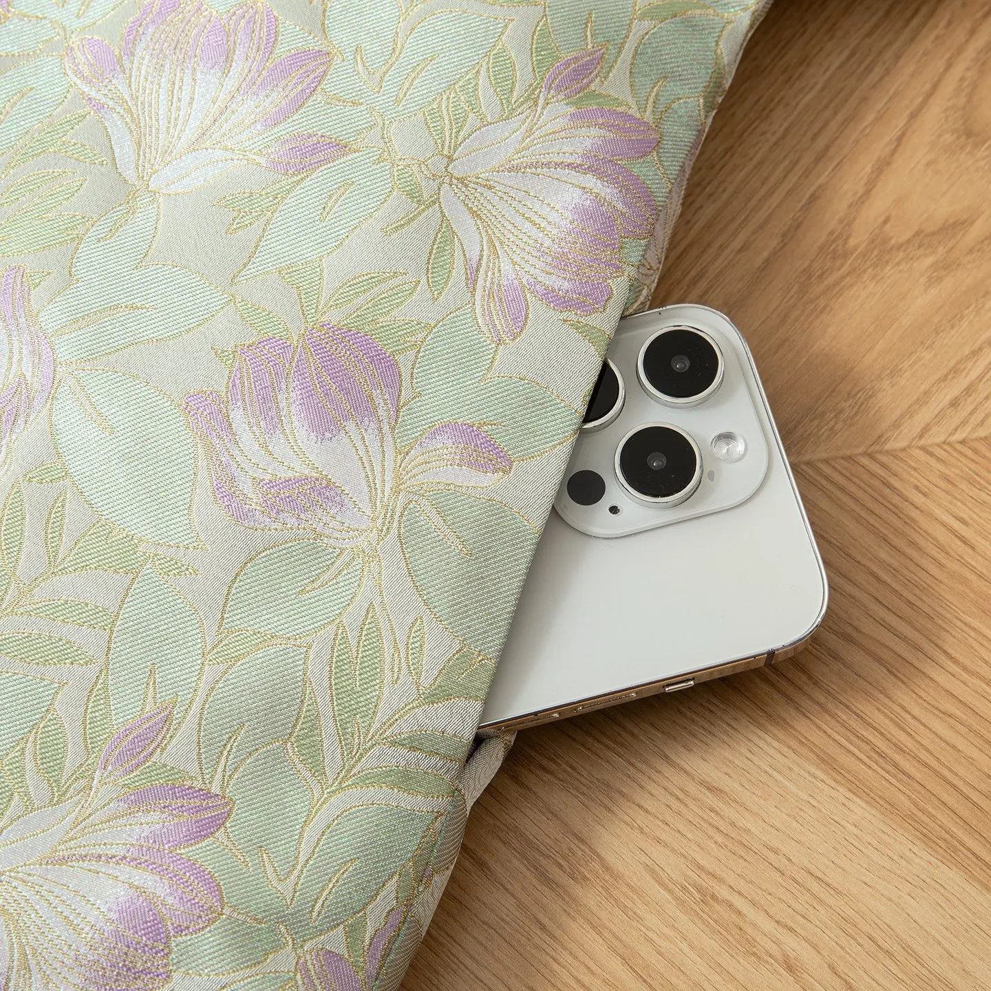 Winsleter – 100 % echter Seiden-Long-Brokat-eleganter Mantel, Stehen mit Blumenmuster, lockere Daunenjacke mit Temperament für Damen, 2025, Winterneu C5D963CC