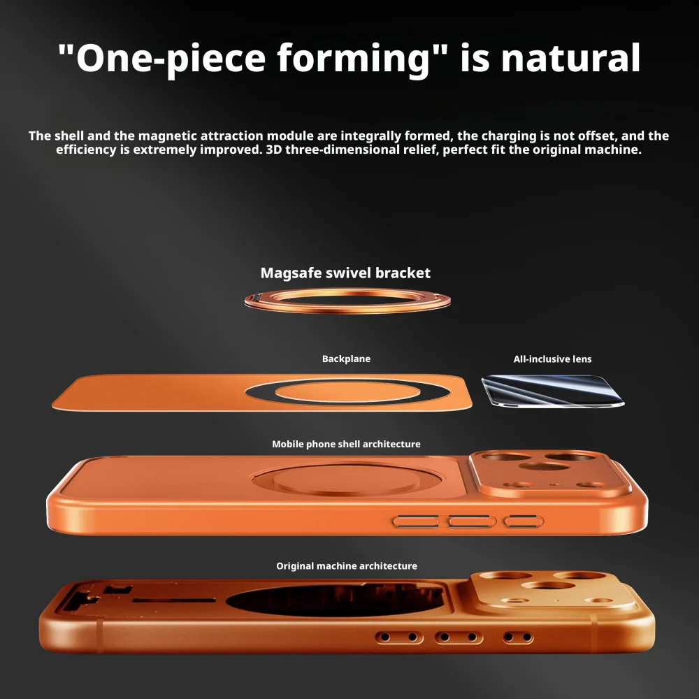 آيفون 17 16 15 14 13 12 برو ماكس ل Magsafe حافظة 360 ° حامل مغناطيسي دوار لحماية الكاميرا، غطاء ممتص للصدمات ناعم #5